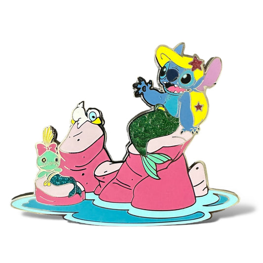 DLRP Stitch Crossovers Neverland Mermaid Pin