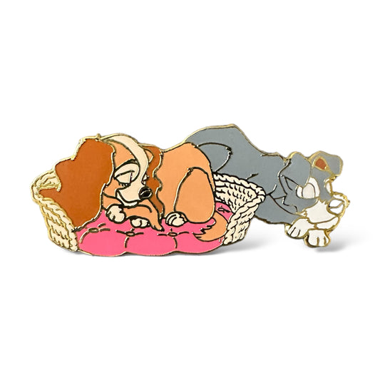 Disney Auctions Lady and The Tramp Sleeping Pin