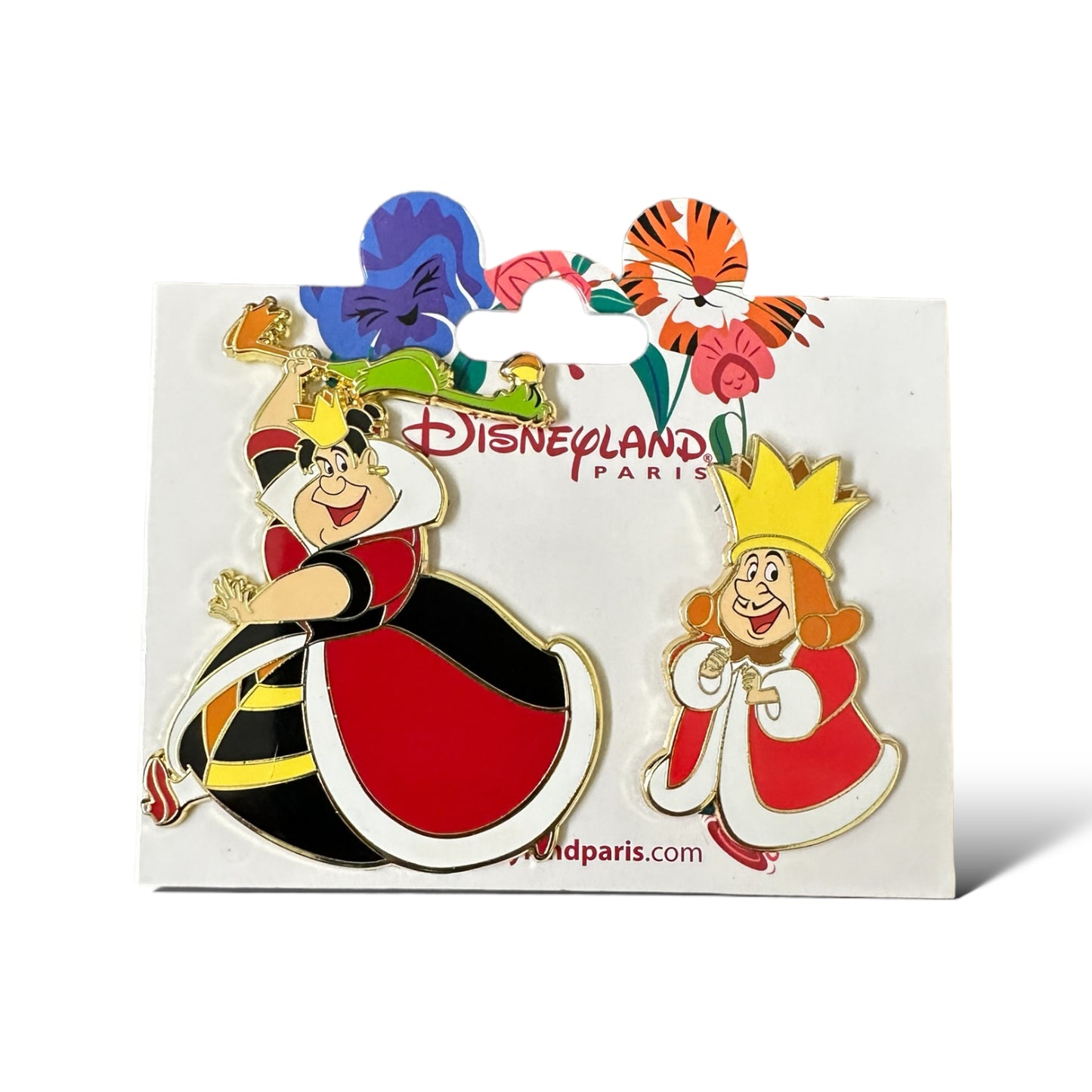DLRP Alice in Wonderland King and Queen of Hearts 2 Pin Set