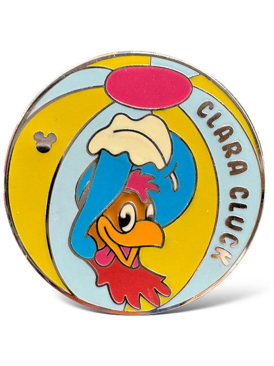 Cast Lanyard Beach Ball Clara Cluck Hidden Mickey Pin