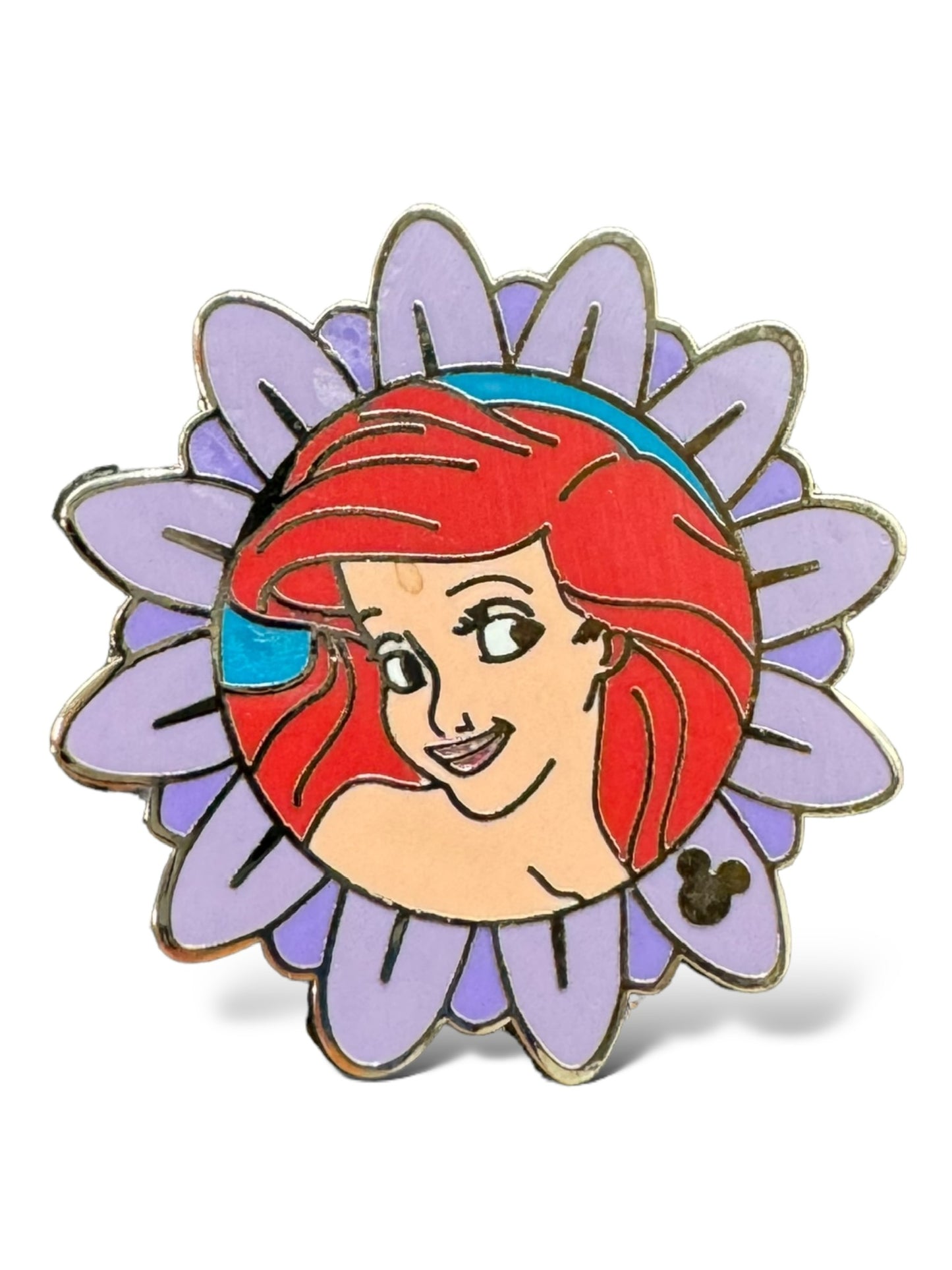 Cast Lanyard Princess Flowers Ariel Hidden Mickey Pin