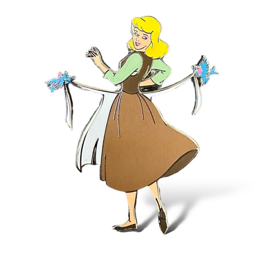 DLRP Cinderella and Birds with Apron Pin