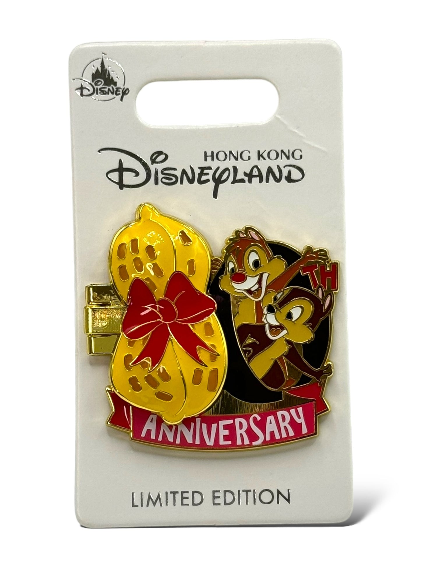 HKDL 80th Anniversary Chip n' Dale Pin