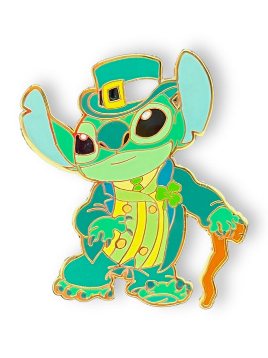 Disney Shopping St. Patrick's Day Stitch Leprechaun Pin