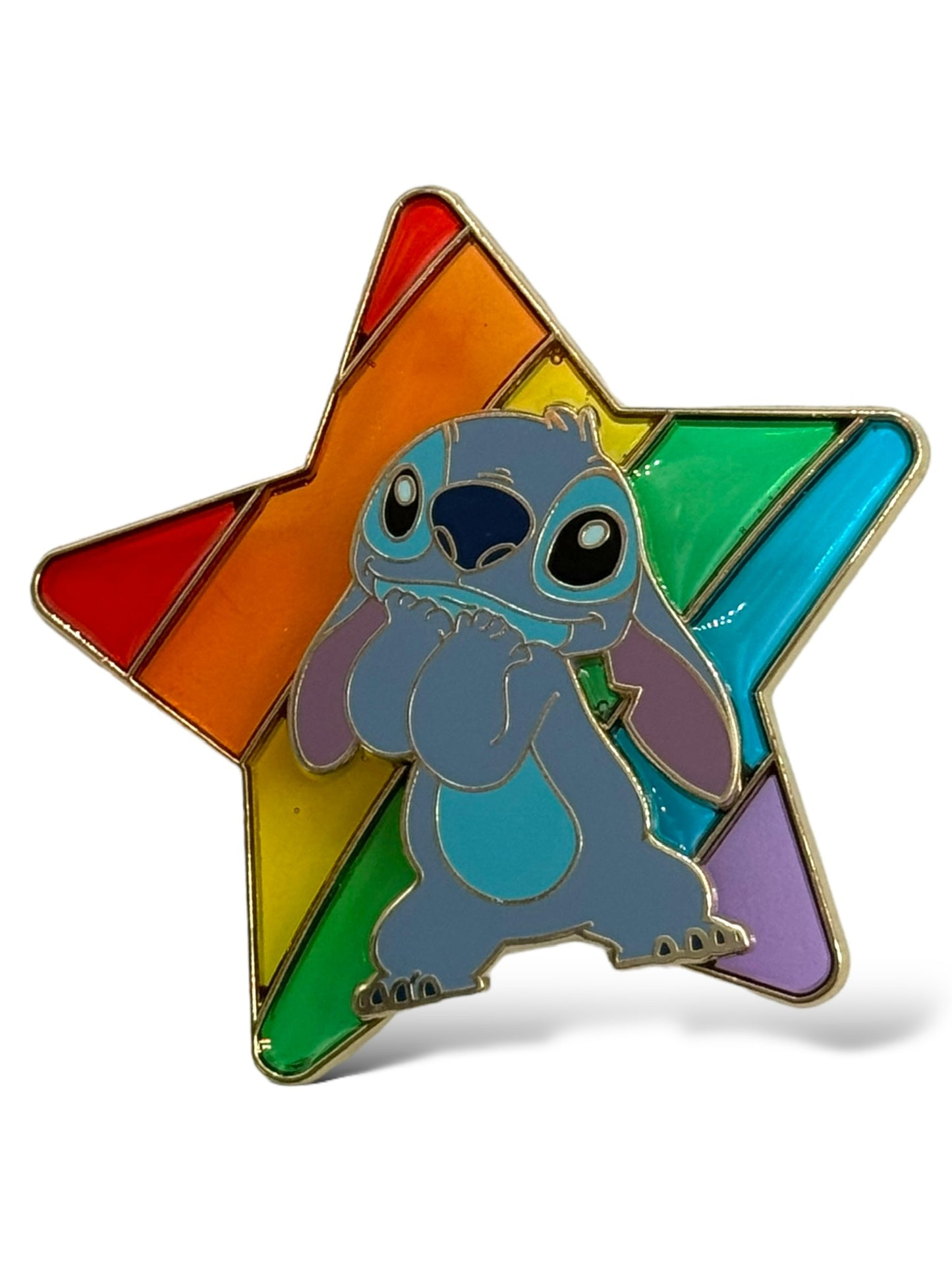 DSSH Pride Stain Glass Stitch Pin