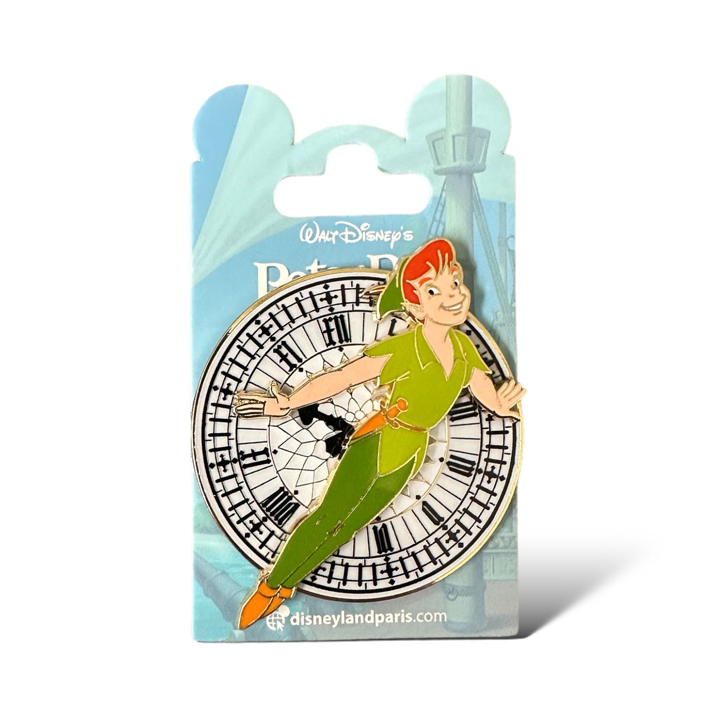 DLRP Peter Pan Big Ben Clock Face Pin