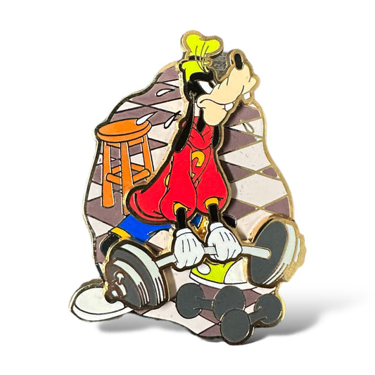 Disney Auctions Goofy Pumping Iron Pin
