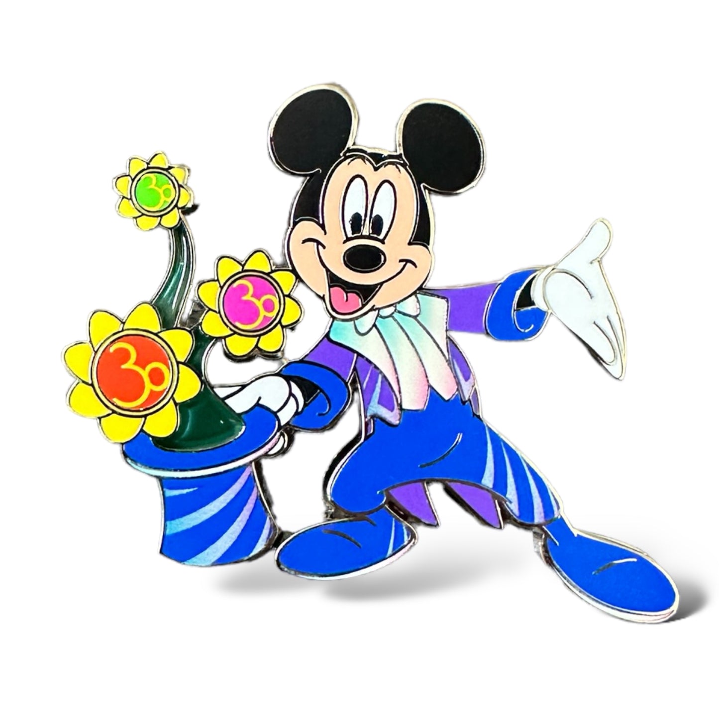 DLRP 30th Anniversary Mickey and Flowers Pin