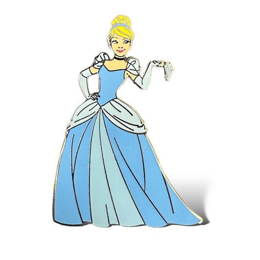 DLRP Cinderella Holding Glass Slipper Pin