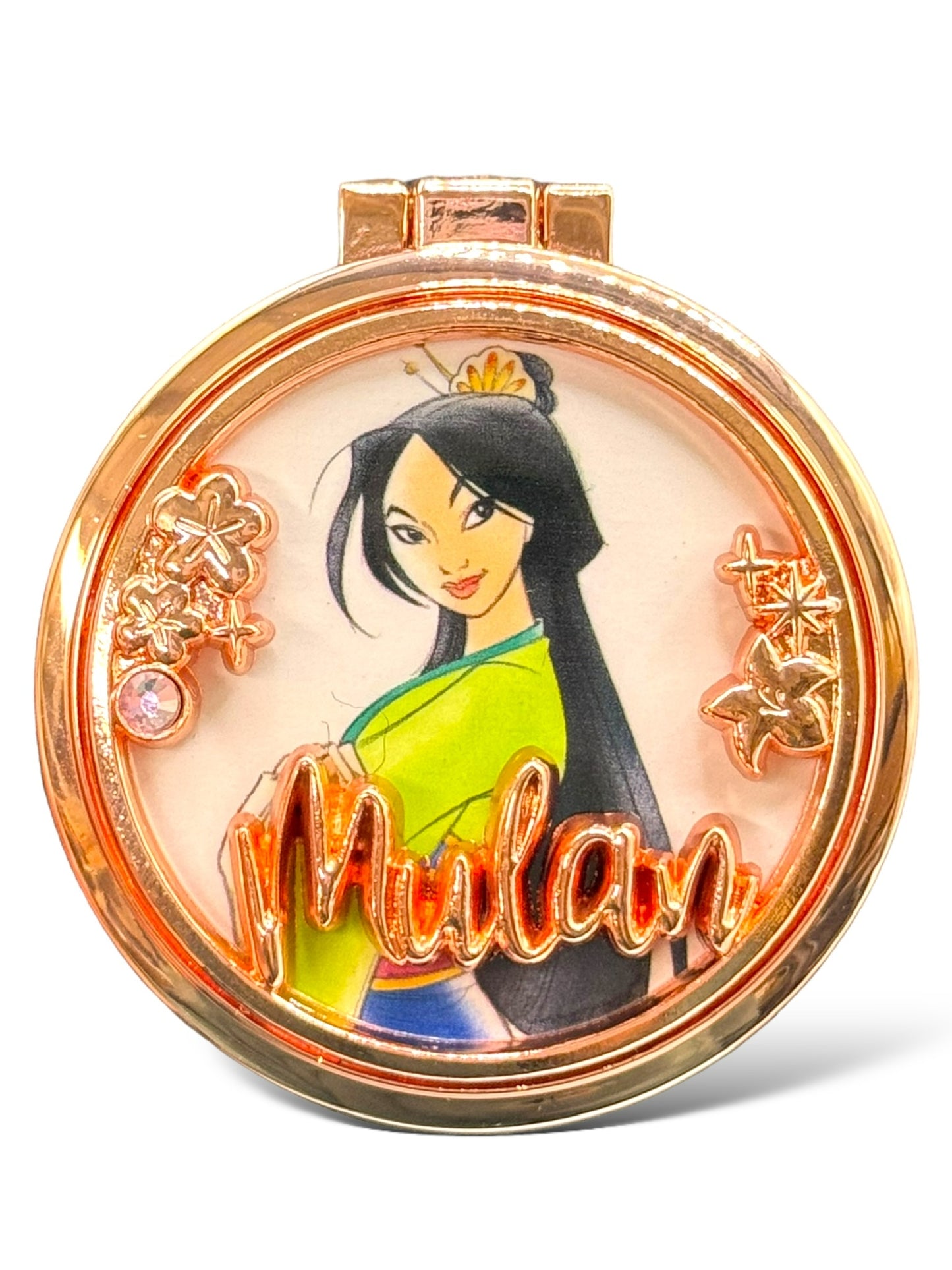 HKDL Princess Mirror Case Mulan Pin