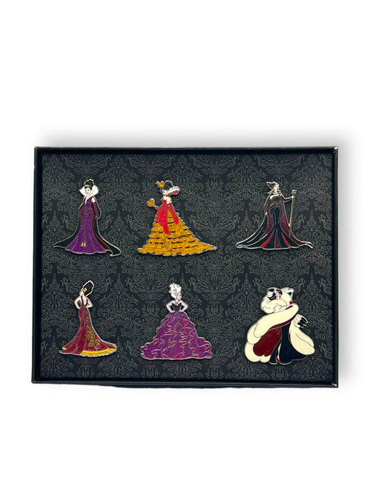Disney Store Designer Villains Collection Series 6 Pin Set