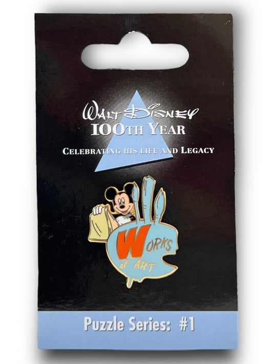 Japan Disney Walt Disney Puzzle Series Mickey "W" Pin