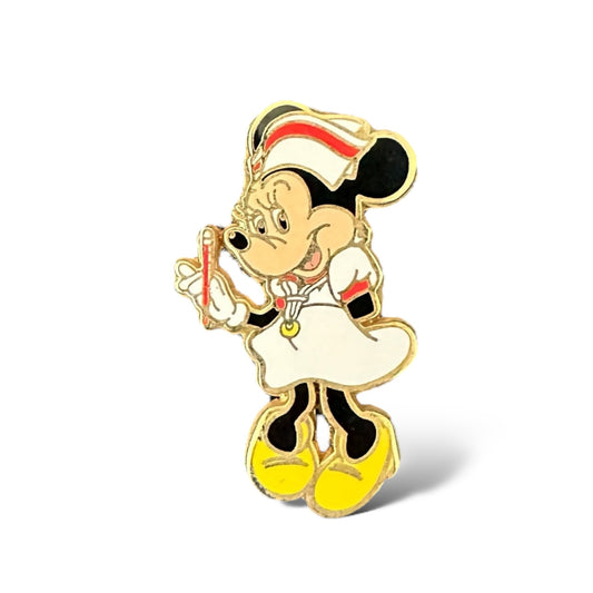 DEC Nurse Minnie Red Stripe Cap Pin