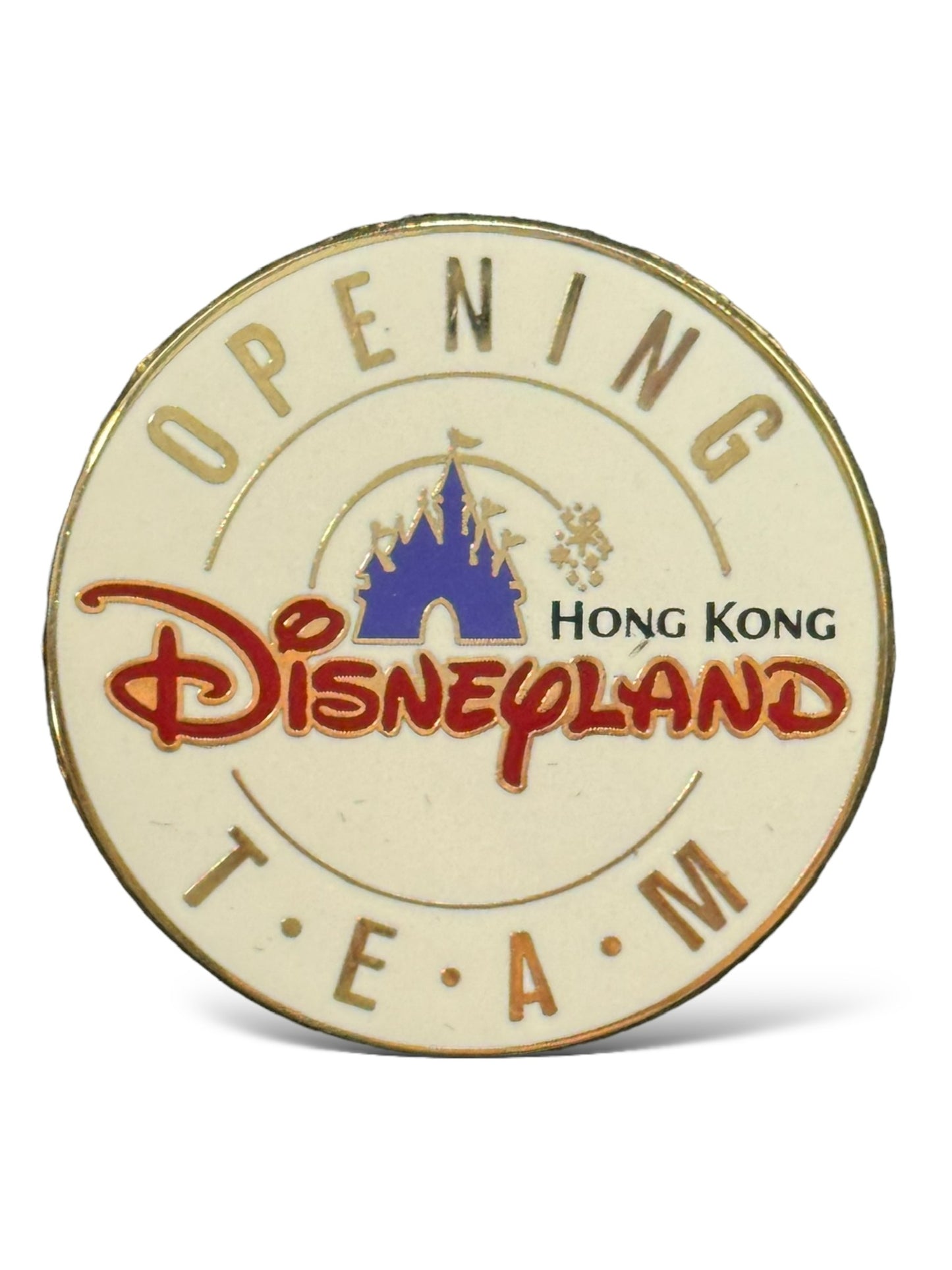 HKDL Opening Team Round Pin