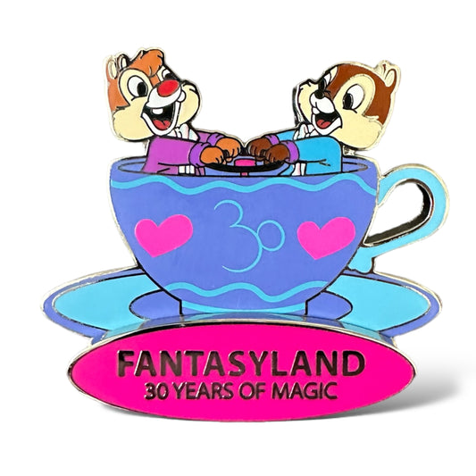 DLRP 30th Anniversary Fantasyland Chip n' Dale Pin