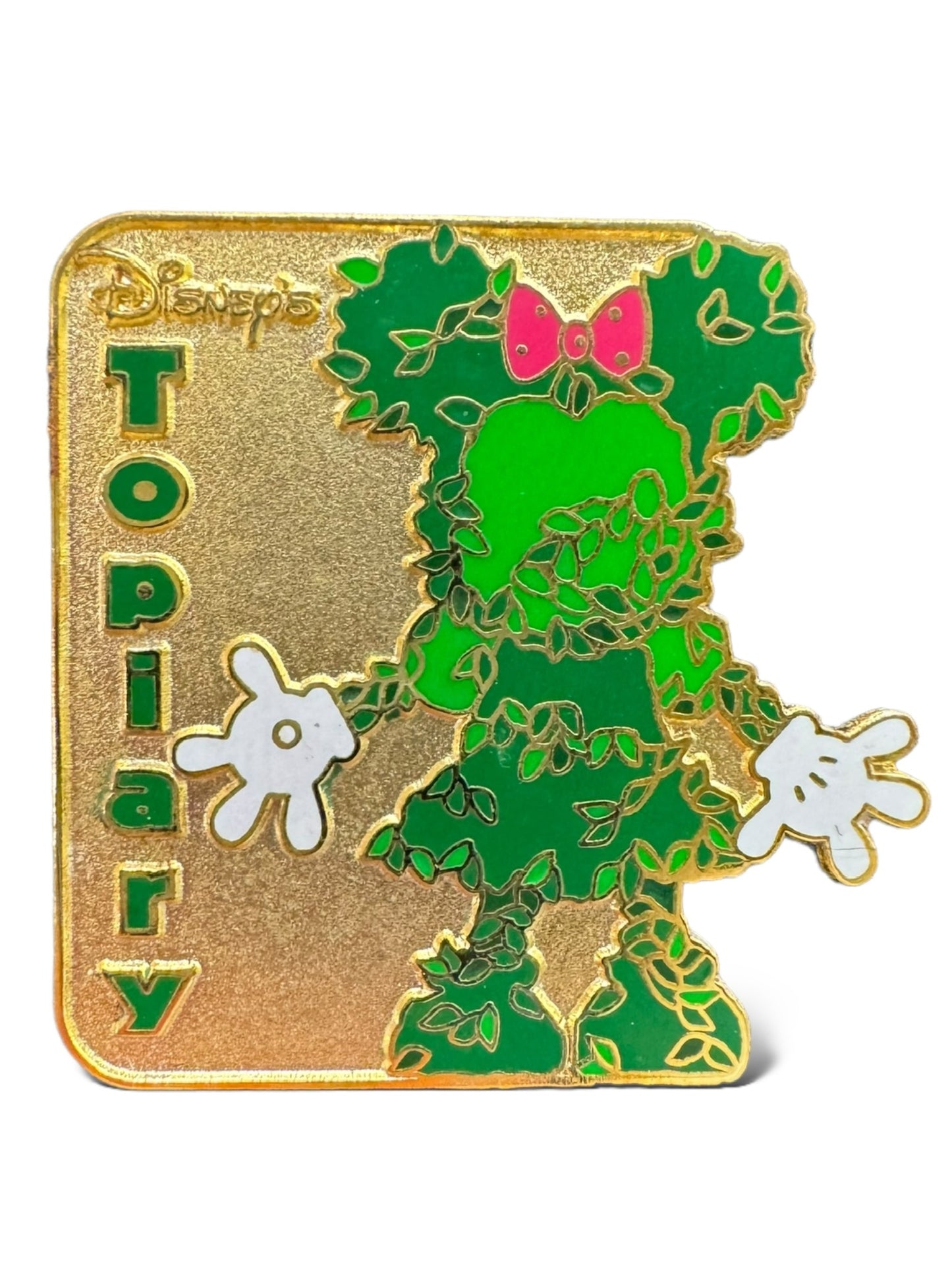 Cast Lanyard Gold Topiary Characters Minnie Hidden Mickey Pin