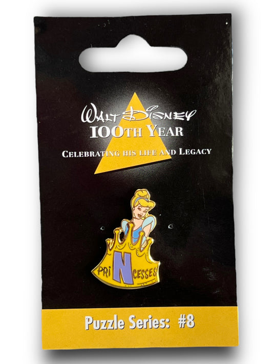 Japan Disney Walt Disney Puzzle Cinderella "N" Pin