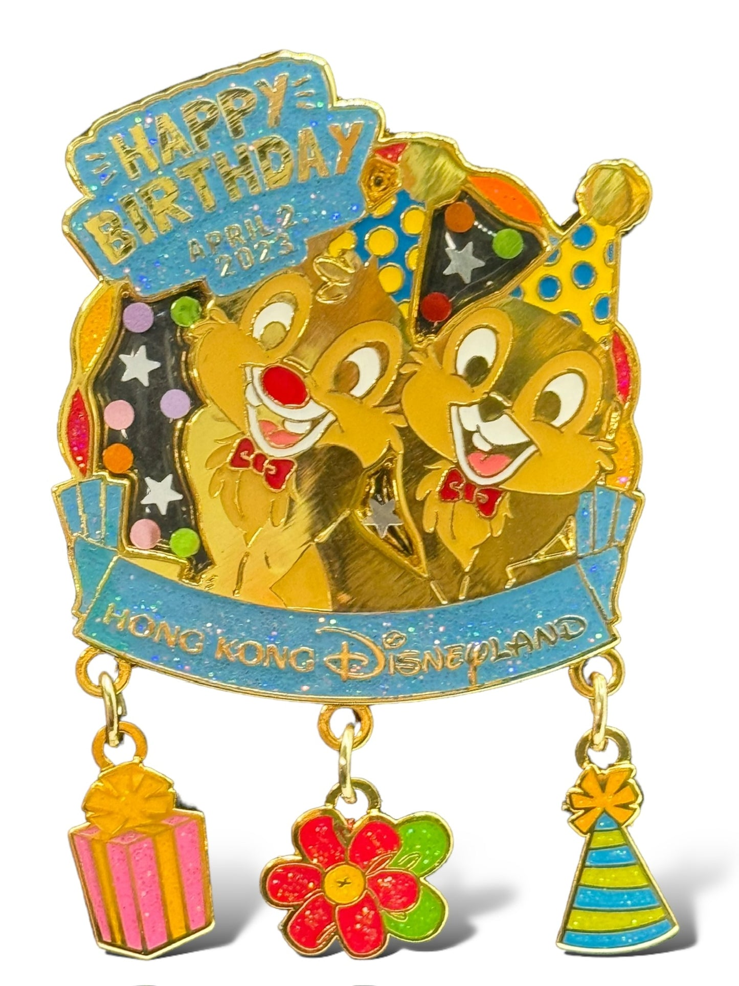 HKDL Happy Birthday 2023 Chip n' Dale Pin