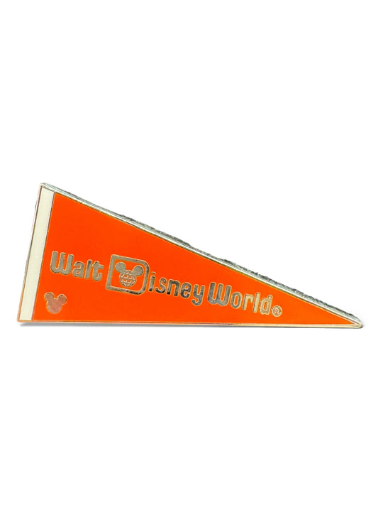 Cast Lanyard WDW Pennant Flags Orange Pin