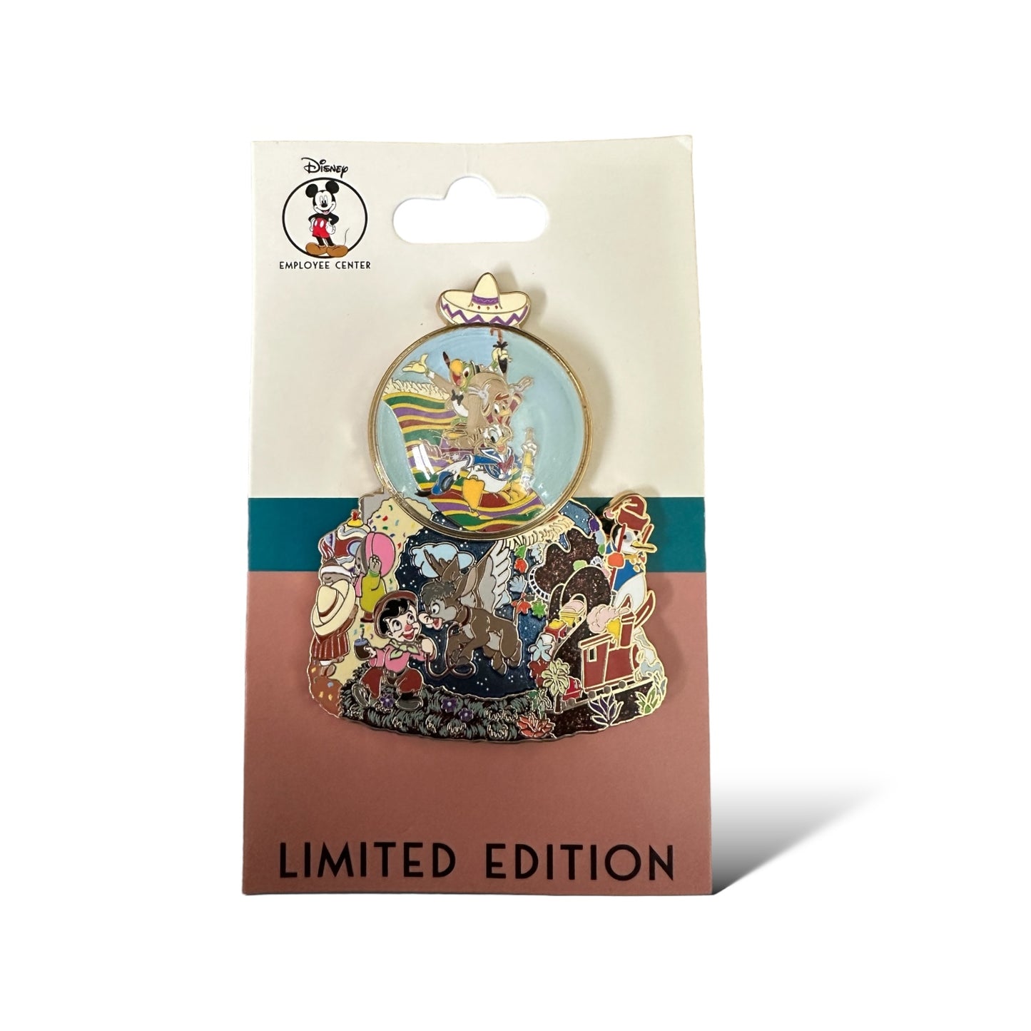 DEC Snow Globe The Three Caballeros Pin