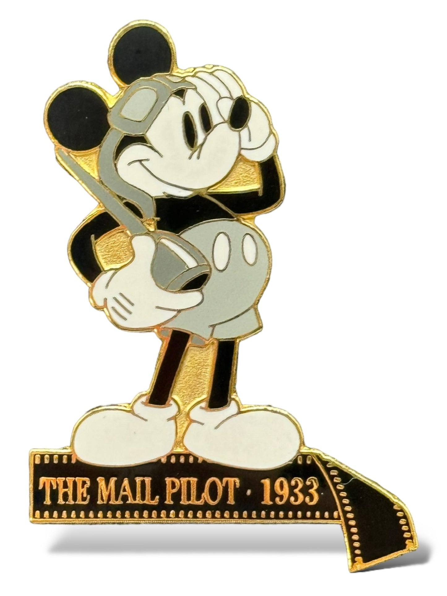 WDW Mickey Through the Years Filmstrip The Mail Pilot 1933 Pin