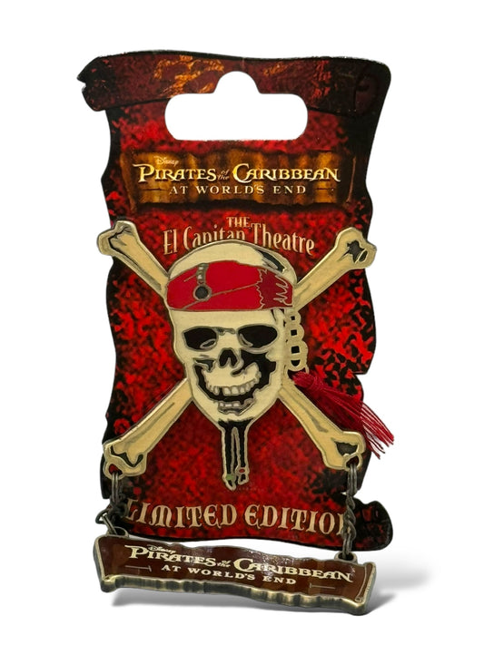 DSSH Pirates of The Caribbean: At World's End Skull and Crossbones Dangle Pin