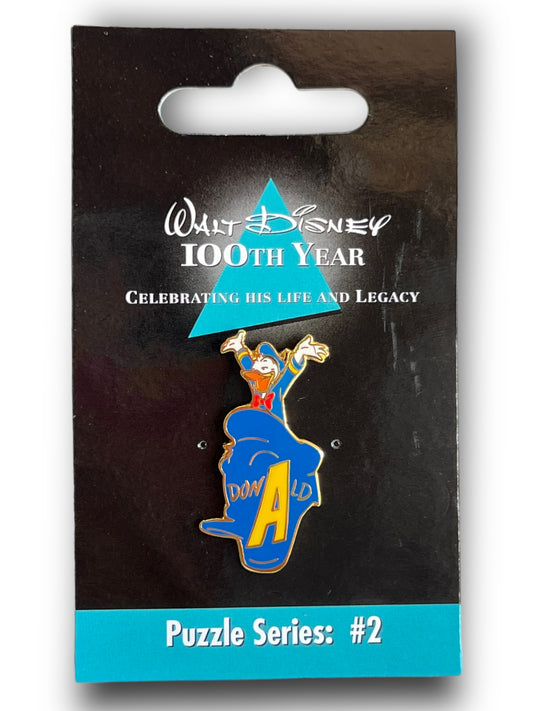 Japan Disney Walt Disney Puzzle Donald Duck "A" Pin