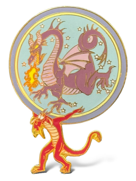 DLR Parade of Stars Mushu and Maleficent Dragon Pin