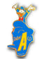 Japan Disney Walt Disney Puzzle Donald Duck "A" Pin