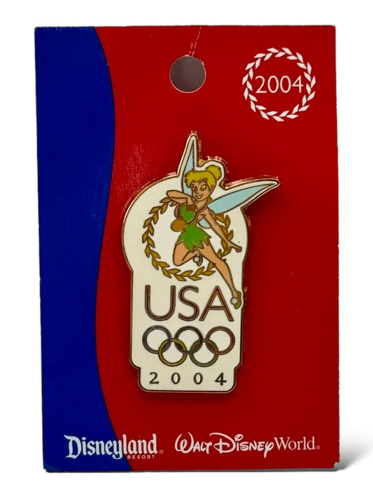 Disney Parks USA Olympic Logo 2004 Tinker Bell Pin