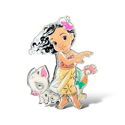 DLRP Animators Moana, Pua, and Hei Hei Pin