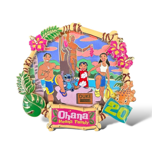 DEC Lilo & Stitch 20th Anniversary Ohana Means Family At Home Pin