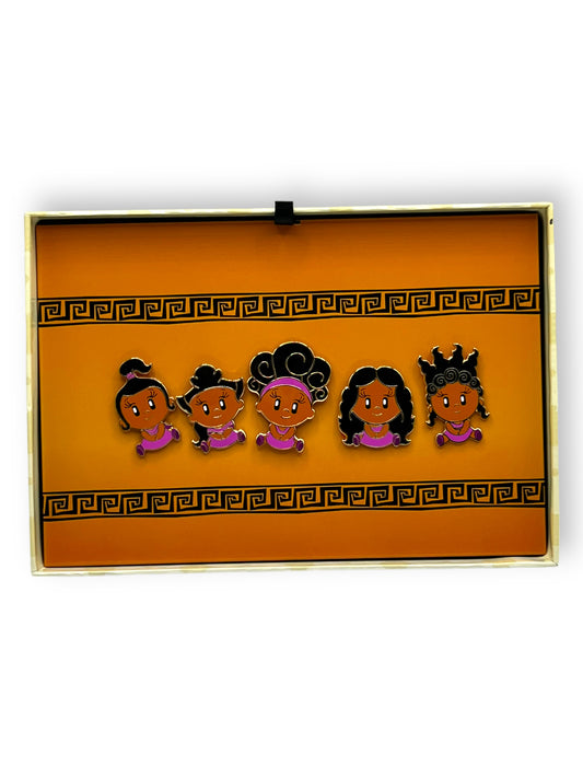 WDI Adorbs Series Hercules Purple Muses 5 Pin Set