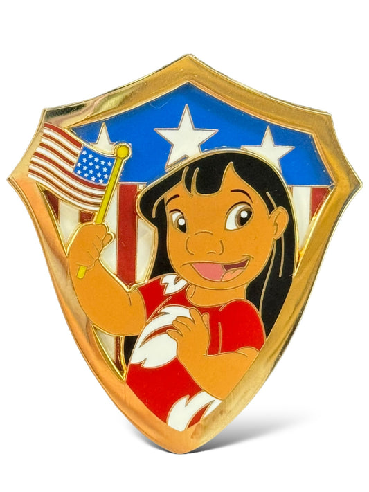 DSSH Patriotic Shield Lilo Pin
