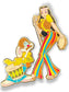 Disney Shopping Rock & Roll Roger & Jessica Rabbit Pin