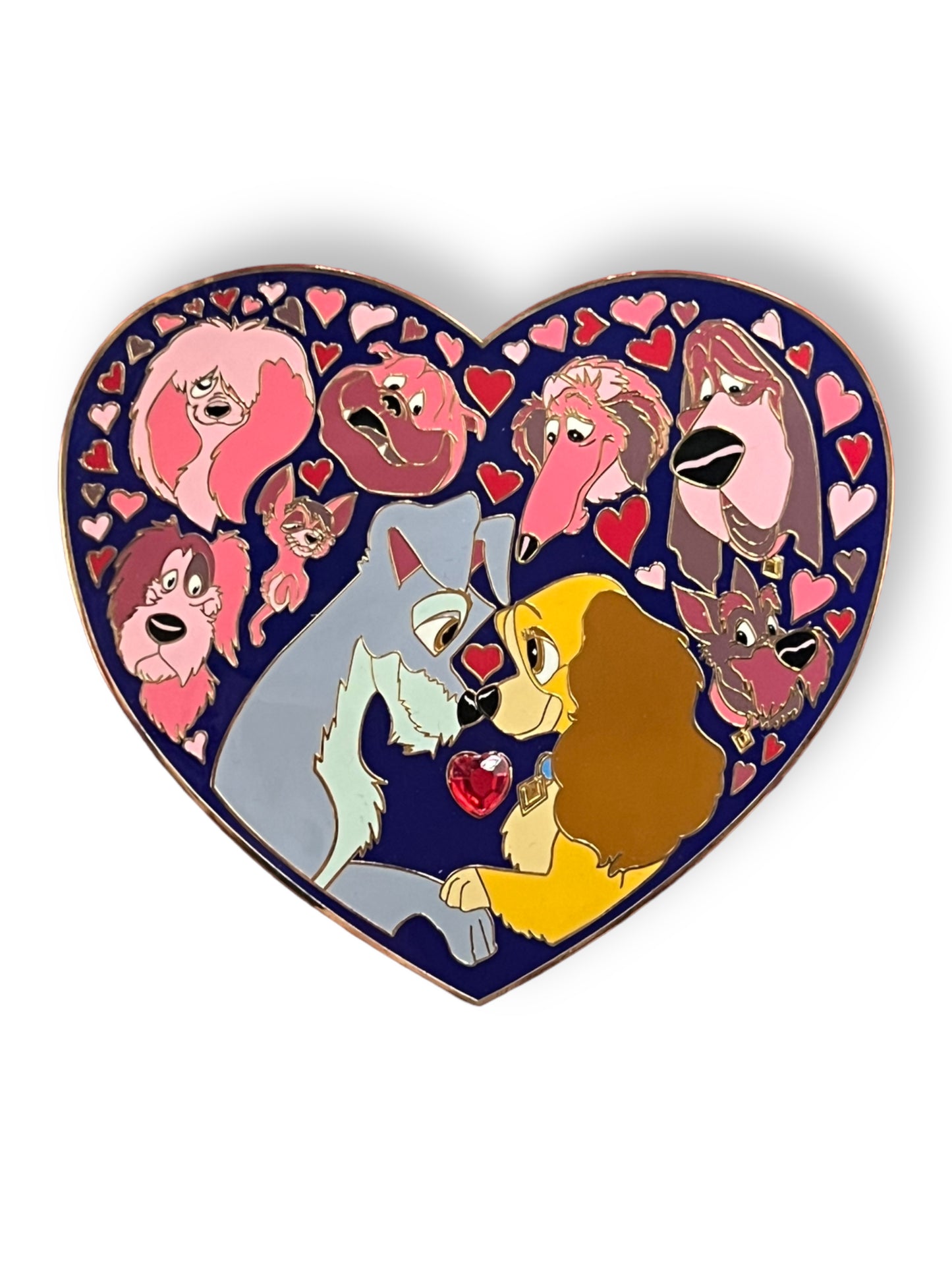 Acme Artist Series Lady and The Tramp Heart Jumbo Pin