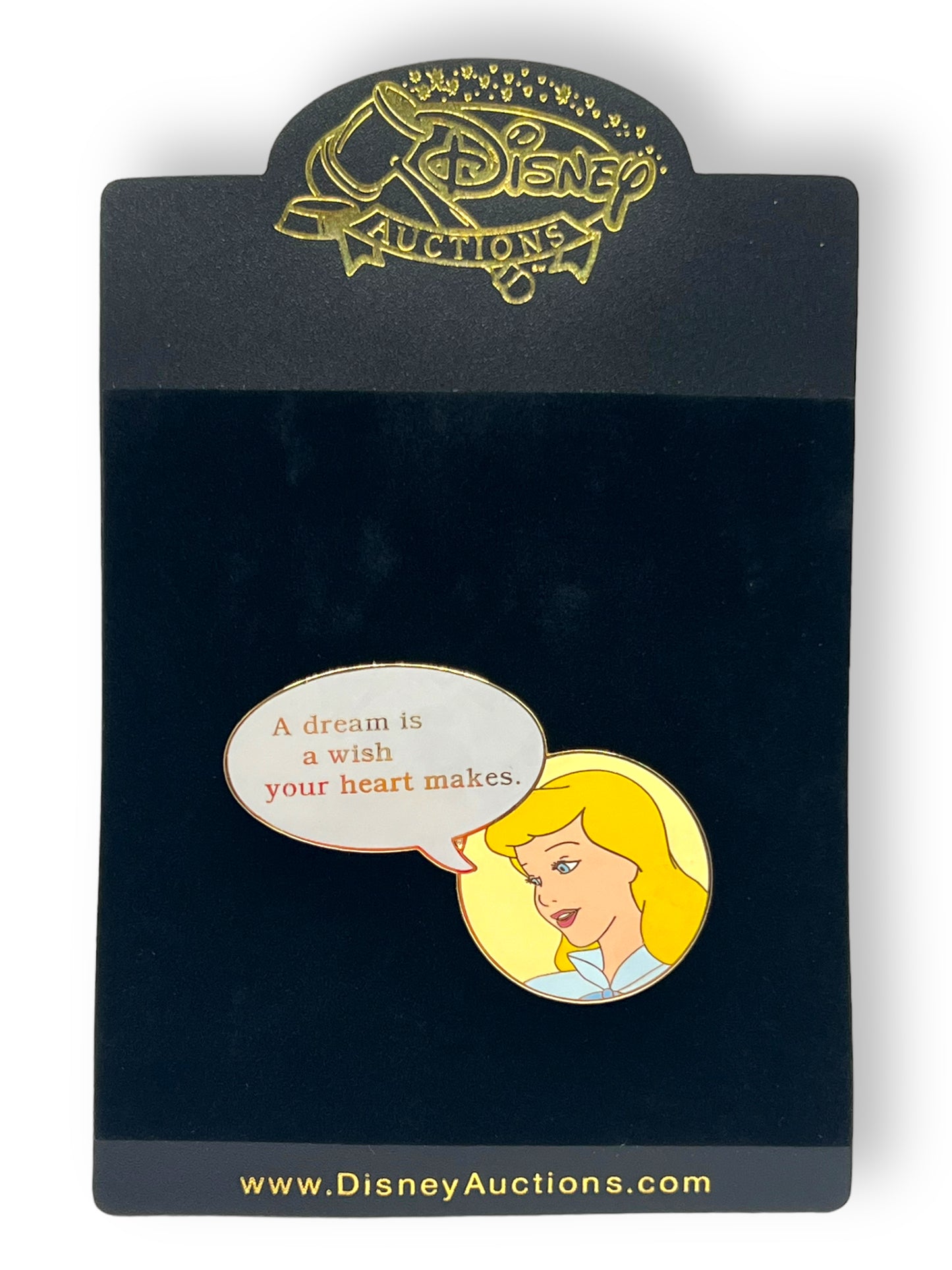 Disney Auctions Quotes Cinderella Pin