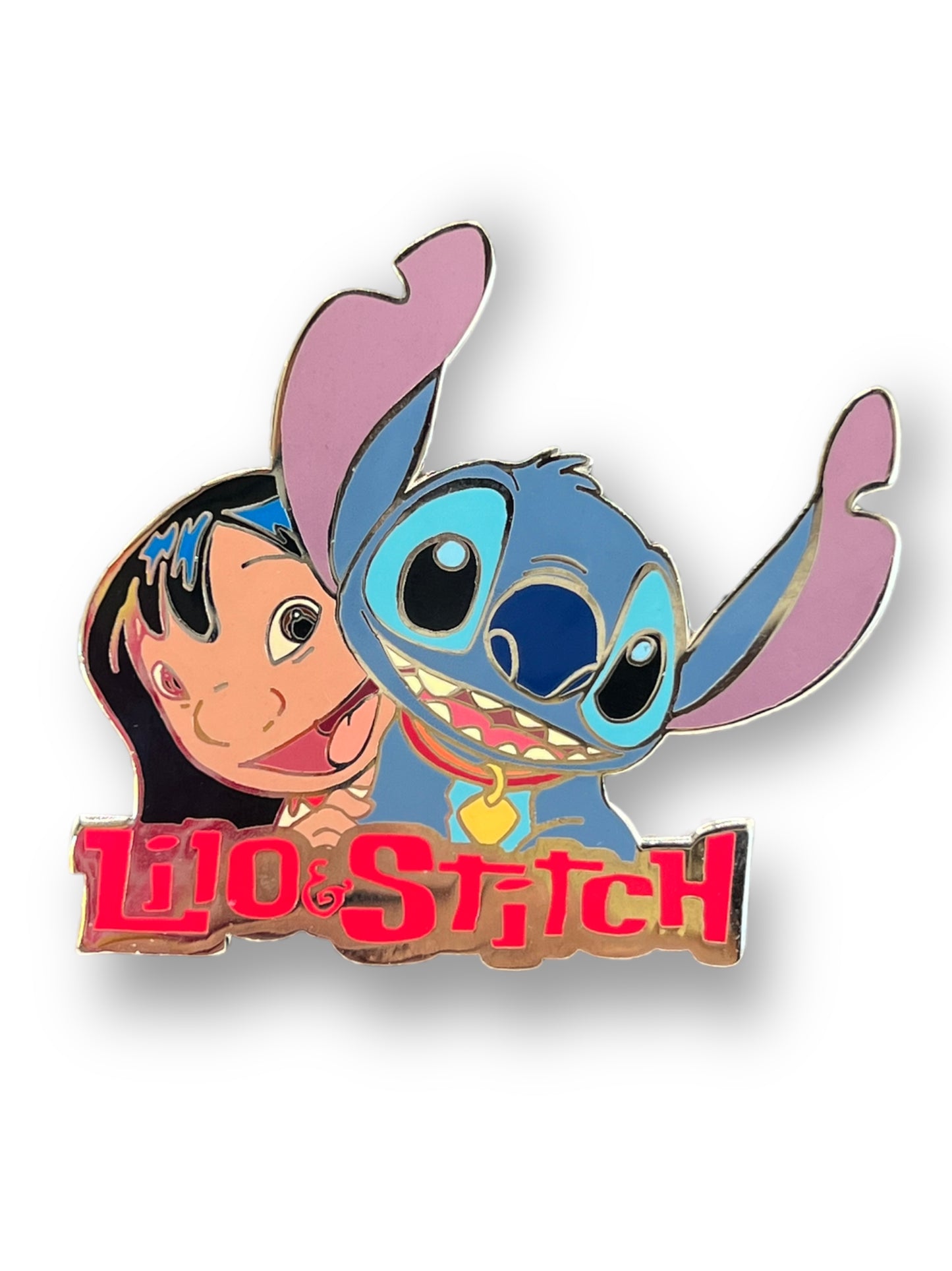 Artist Proof Disney Auctions Lilo & Stitch Faces Together Gold Metal Pin