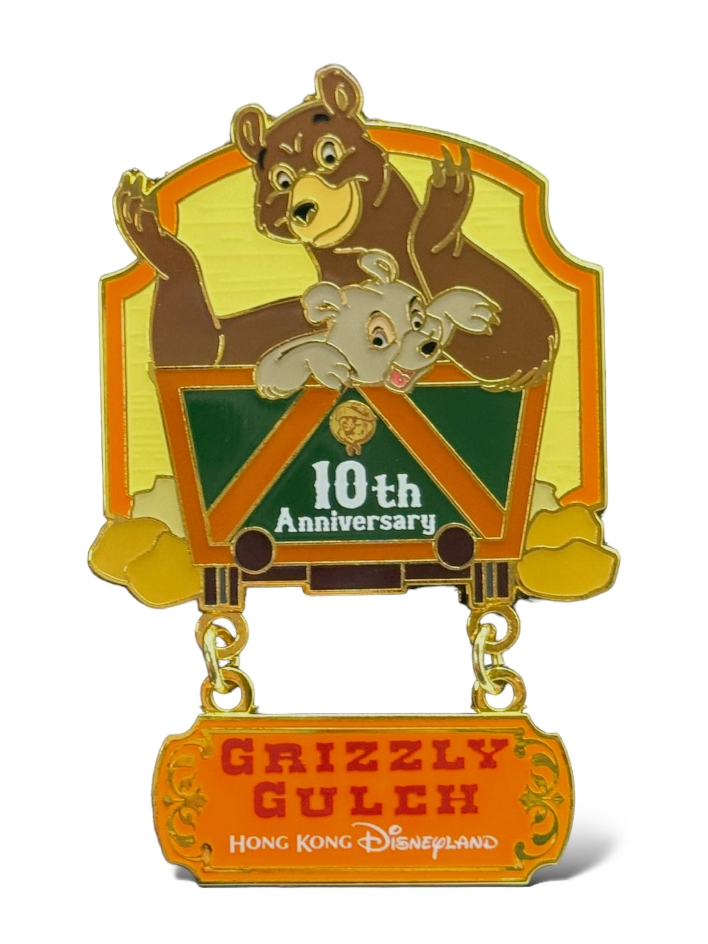 HKDL 10th Anniversary Grizzly Gulch Pin