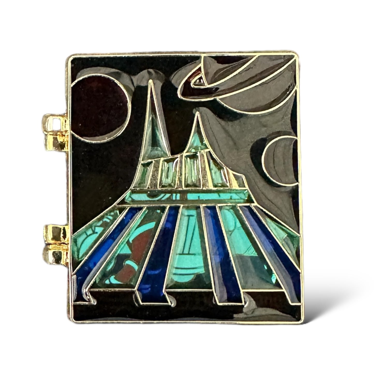 DEC Disneyland Cast Exclusive Stain Glass Attractions Space Mountain Pin