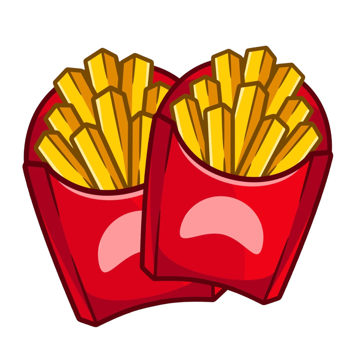 FryGuy Red Fry Stickers