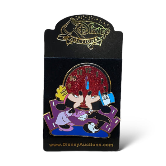Disney Auctions Happy New Year Mickey and Minnie Pin