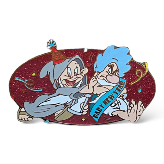 Disney Auctions Happy New Year Grumpy and Dopey Pin