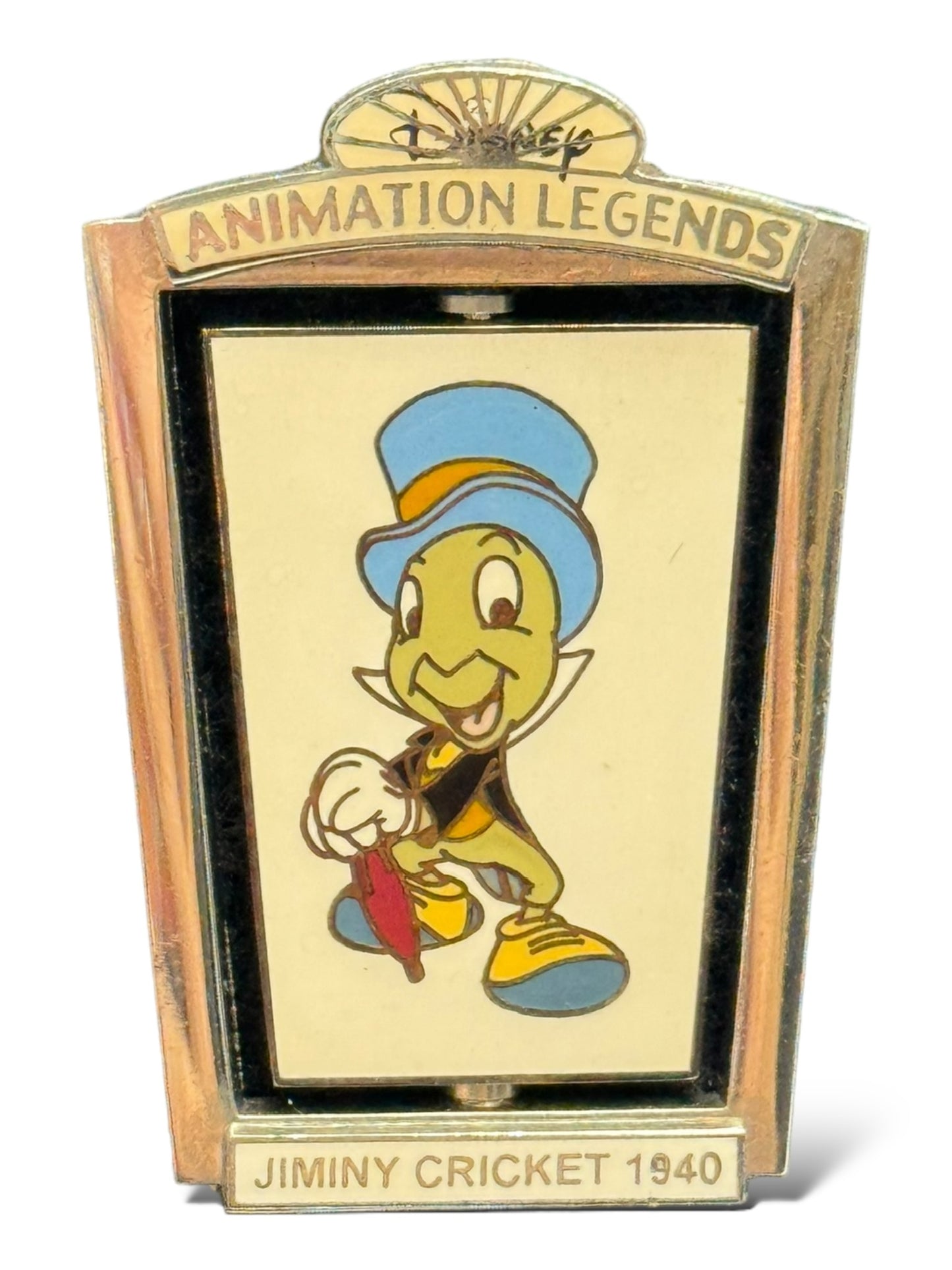 WDW Disney Animation Legends Jiminy Cricket 1940 Spinner Pin