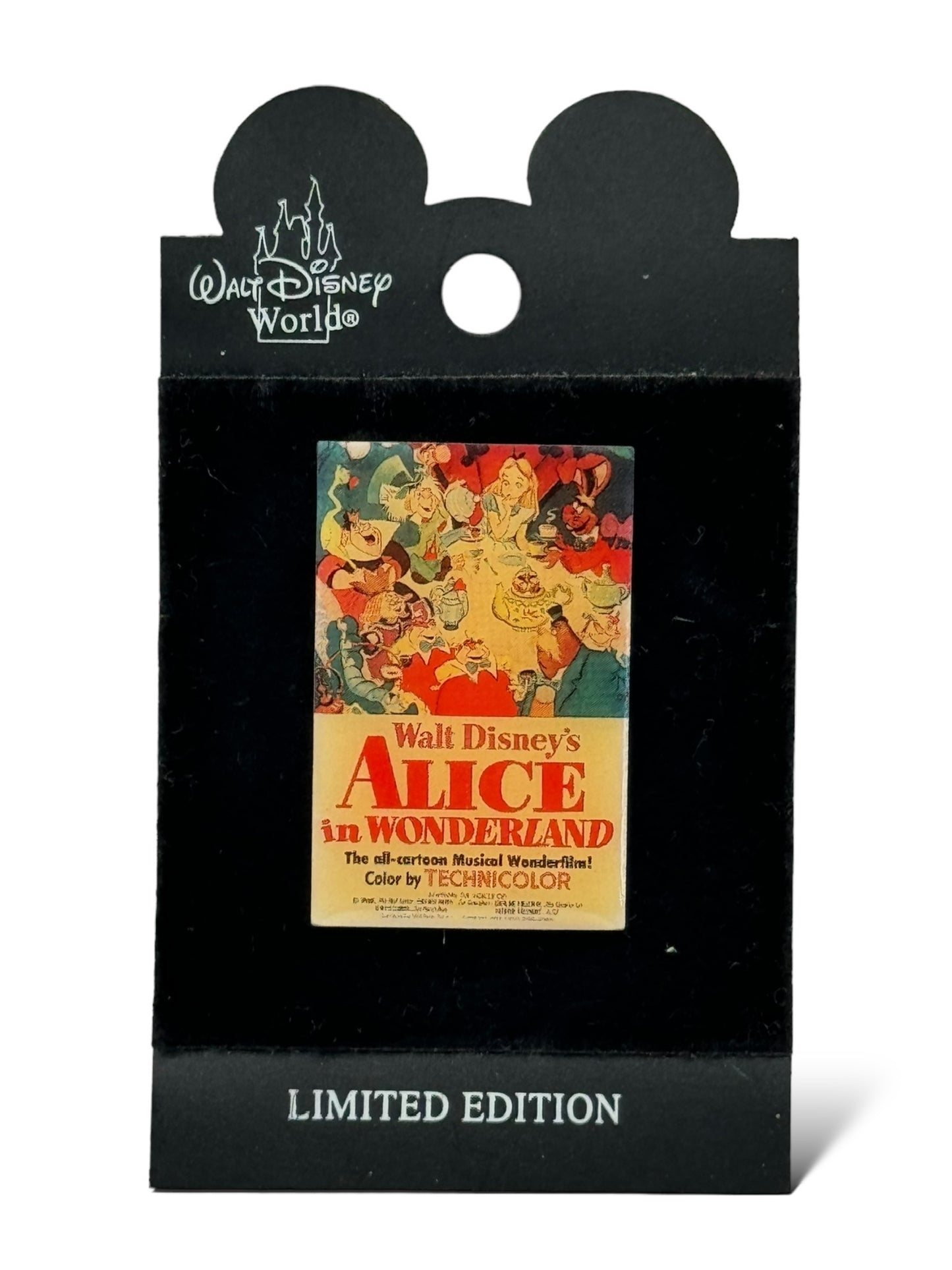 Dlr 75th Anniversary One Sheet Framed Set Alice In Wonderland Pin
