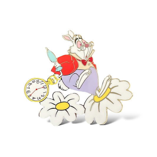 DLRP Alice in Wonderland Daisy White Rabbit Pin