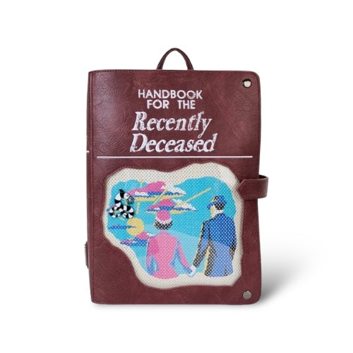 Loungefly Beetlejuice Handbook for the Recently Deceased Pin Trader Mini-Backpack