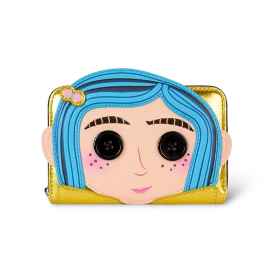 Loungefly Coraline 15th Anniversary Doll Cosplay Zip-Around Wallet