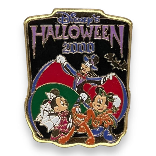 TDR Halloween 2000 Goofy, Minnie, Mickey & Pluto Pin