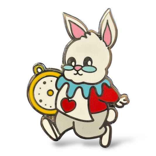 Alice in Wonderland White Rabbit Fantasy Pin